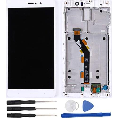 5.7 inch LCD display for xiaomi MI5S plus touch screen Digitizer assembly Button Light Frame with Free Tempered Glass