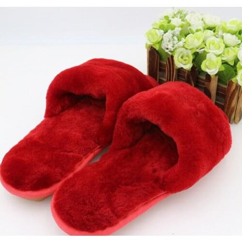 Winter Women Warm Home Slippers Ladies Soft Plush Furry Female Open Toe Womens House Shoes Fashion Woman furr slippers