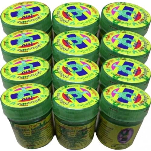 12pcs / 10pcs / 1pcs x 20G / BOTTLE Hong Thai Traditional Thai Herbal Inhalant Inhaler, Nose flow carsick refreshing Essences