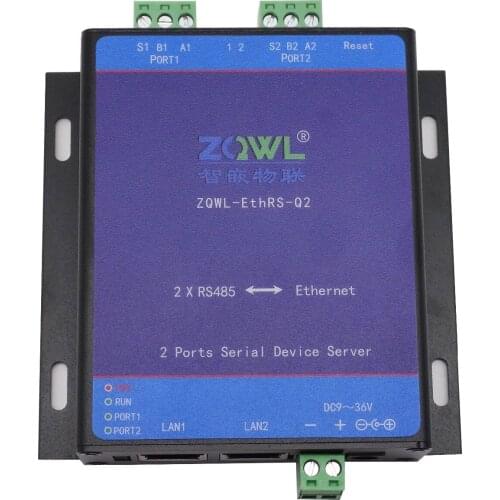 2 Serial Oral Server/Serial Port to Ethernet Network to Serial Port/Switch/RS485 TCP/RTU