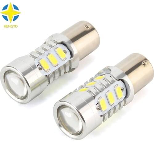 2pcs/lot 1156 15SMD LED 5730 BA15S led 15led Tail Light LED Reverse Turn Signal Brake Parking lights DRL