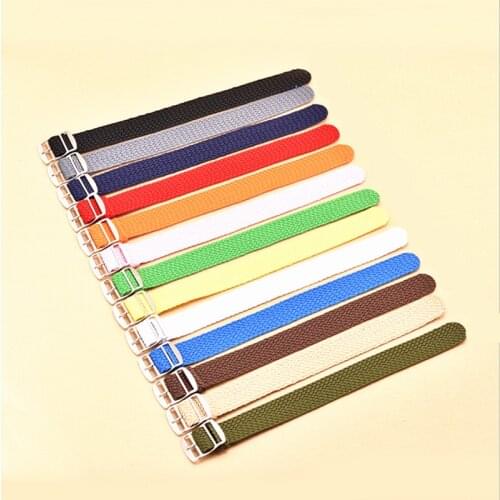 2PCS/Lot 16MM 18MM 20MM 22MM Nylon Straps Perlon Straps Weave Straps Watch Strap Watch Band 13 Colors Available New