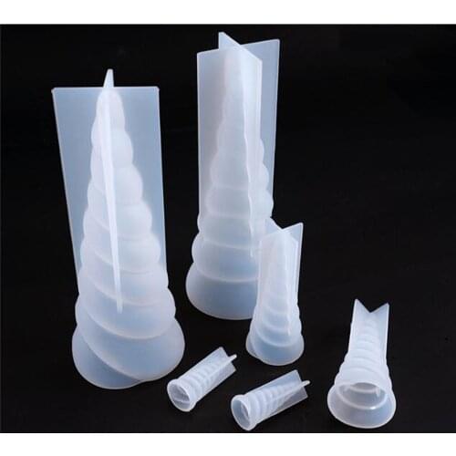 Epoxy resin 3D Unicorn Horn Corner Art Supplies Cake Mold DIY Chocolate Baking Utensil Cake Decoration Beast Horn Silicone molds