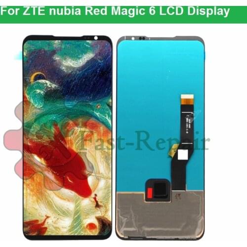 6.8" Super AMOLED For ZTE nubia Red Magic 6 NX669J LCD Display Touch Screen Panel Pantalla Digitizer For Red Magic6 LCD Display