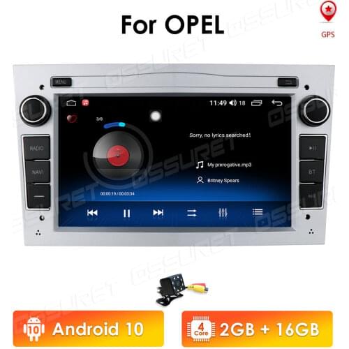 2G 64G Android 10 2 Din Car GPS PLAYER for Opel Astra H J 2004 Vectra Vauxhall Antara Zafira Corsa C D Vivaro Meriva Veda Radio