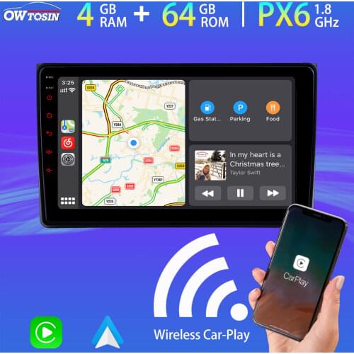 9" PX6 4G+64G Android 10 Car Multimedia Player For AUDI A4 S4 RS4 8E 8F B9 B7 RNS-E SEAT Exeo 5*USB TDA7850 GPS Navi Radio HDMI