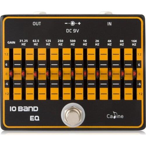 CP-24 10-Band Equalizer Electric Guitar Effects Pedal String Instrument Maintain Spare Parts for Beginner Guitar Effect Pedal