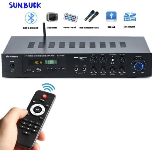 Sunbuck home theater 5.1 1000W HiFi Bluetooth audio amplifier 5.1 Stereo Surround Sound Home Karaoke amplifier home cinema