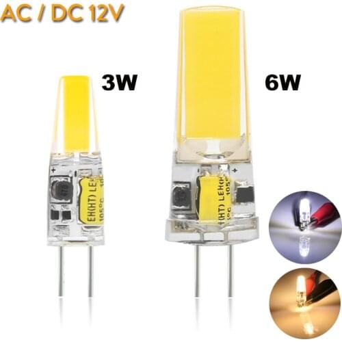 G4 LED COB No Strobe Flickering Light Bulbs Replace Halogen 30W 60W Ultra Bright Chandelier Lamps DC 12V Cool Warm White 2508