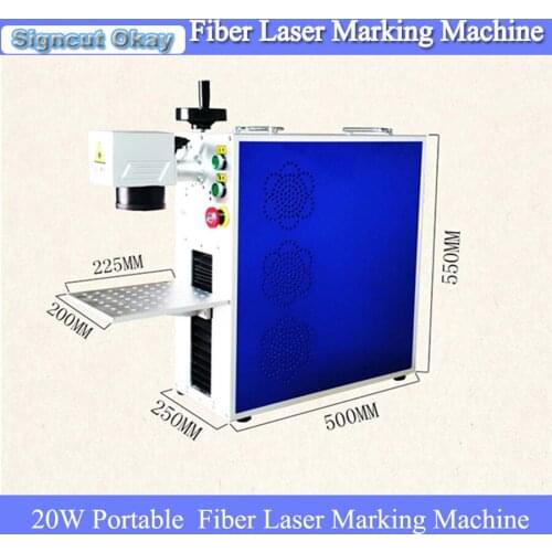 Good quality stainless steel fiber metal laser marking machine 20W portable fiber laser marker machine for sale