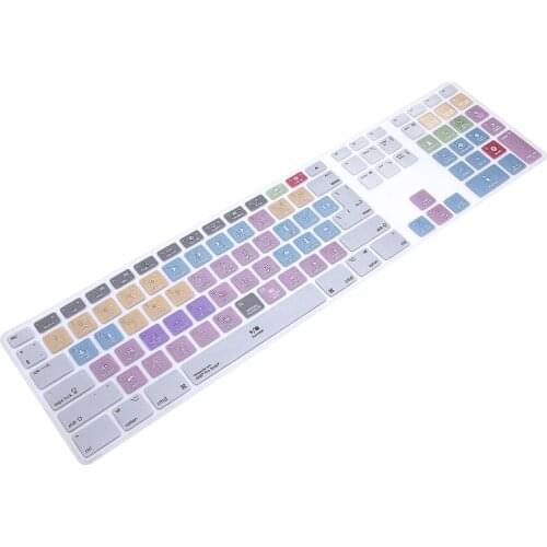 Avid Pro Tools Hot keys Shortcut Keyboard Cover For Apple Keyboard with Numeric Keypad Wired USB for iMac G6 Desktop PC Wired