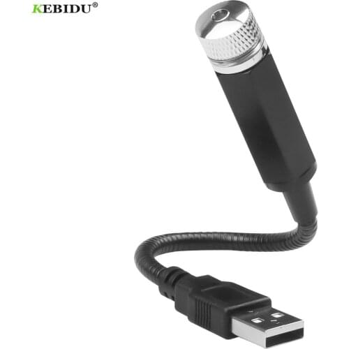 Kebidu Car Atmosphere Light Mini LED USB Decorative Lamp Car Roof Star Night Light free adjustment Multiple effects