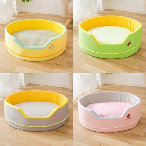 Summer Cat Bed House Kennel Dog Bed Dog Rug Cat Bed Puppy Bed Dog House Cushion Sofa Bed Cat House Pet Bed Cama Gatos Pet Tent