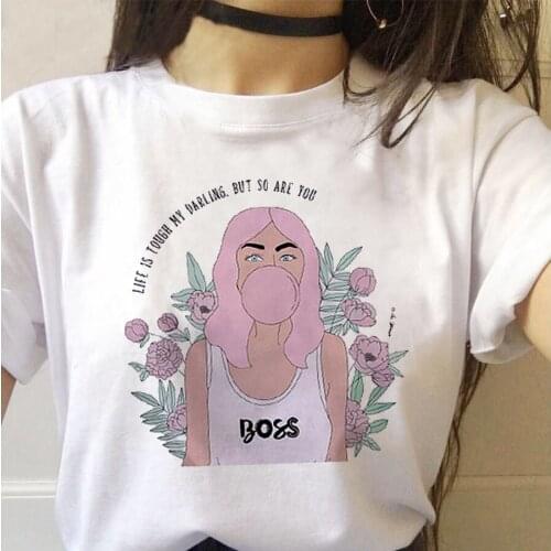 Summer Women Tshirt Let Is Touch My Daring Printed Graphic Tee Shirts Female Harajuku Tops T-shirt Fashion Women T-shirt