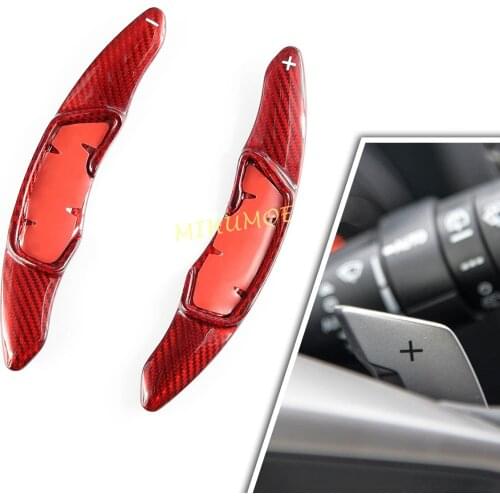 Carbon Fiber Steering Wheel Paddle Shifter For Subaru Forester XV Crosstrek Impreza BRZ Ascent Outback Legacy