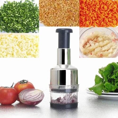 Stainless Steel Multifunction Garlic Press Crusher Kitchen Cooking Ginger Masher Handheld Hand Pressure Ginger Onion Mincer Tool