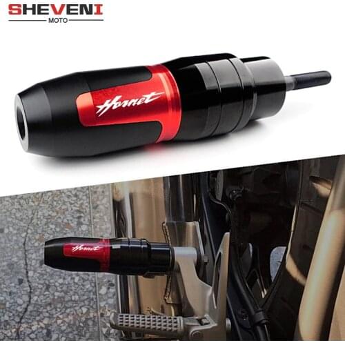 For HONDA CB600 Hornet 600 900 CBR600 CB599 CB650F Motorcycle CNC Frame Crash Pads Exhaust Sliders Crash Protector With logo