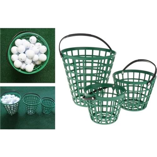 Unbreakable Golf Ball Basket, Golfball Container with Handle Ball Holder Contains 25/50/100 Balls Range Accessories