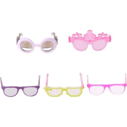 Pair of Stylish Dolls Glasses Doll Eyeglasses Glasses for Doll