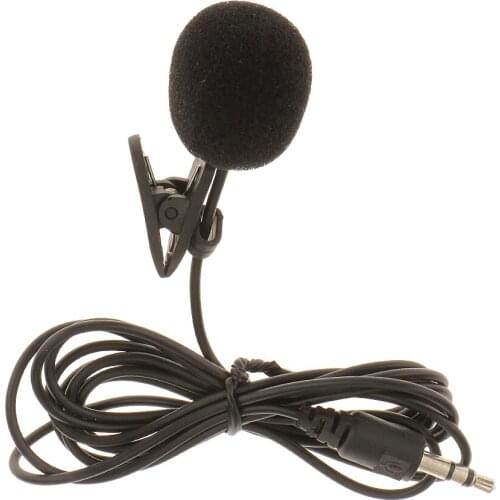 3.5mm Plug Lavalier Lapel Microphone Mic Wired Mini Tie Clip-on Mic for Computer Laptop PC DSLR Action Camera Mobile Phone Mic