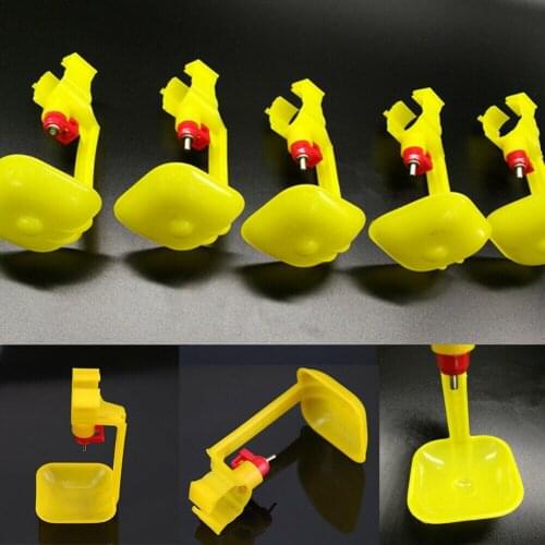 20 sets Portable Practical Bird Drinking Fountain Incubator Quail Water Siamese Cup Poultry Water Drinking Tools