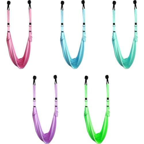 Yoga Fitness Stretching Strap Aerial Yoga Swing Belt,Adjustable Leg Stretcher Back Bend Assist Trainer