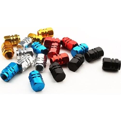 4caps Aluminum Alloy Car Wheel Tire Valve Caps Tyre Rim Stem Covers Airdust Waterproof For Automobiles Motorcycles Trucks Bikes