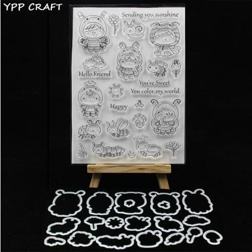 YPP CRAFT Sending You Sunshine Stamp And Cutting Dies for DIY Scrapbooking/photo album Decorative Embossing DIY Paper Cards
