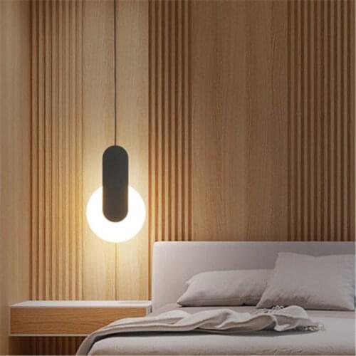 Modern Led Pendant Lights Nordic Mininmalist Art Hanging Lamp Acrylic Pendant Light For Living Room Bedroom Restaurant Bar Shop