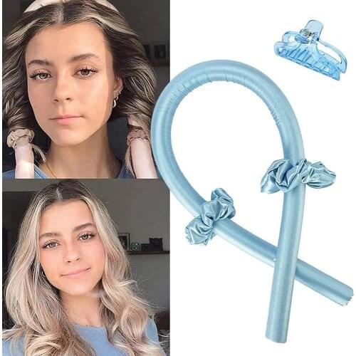 Sleeping Hair Rollers Heatless Curling Hair Curls Hair Rollers Soft Headband Wave Formers Hair for Long Hair DIY Hair Tools