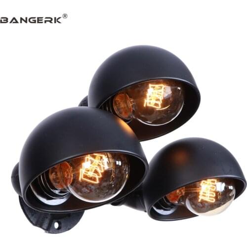 Industrial Wind Water Pipe LED Wall Light Retro Edison Sconce Wall Lights Iron E27 Loft Decor Wall Lamp Home Lighting Luminaire