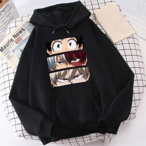 My Hero Academia Hoodies Mens Womens Casual Fashion Sweatshirts Japan Anime Loose Hoodie Hip Hop Creativity Streetwear