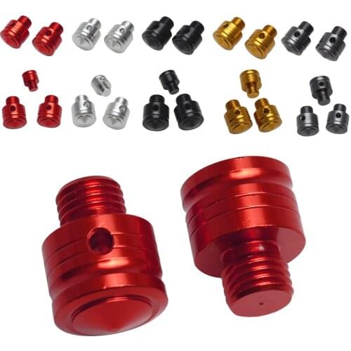 Universal Motorcycle Mirror Holes Screw Plug Adapter Bolt Screws Caps Covers For M10*1.25MM Honda Yamaha BMW Kawasaki