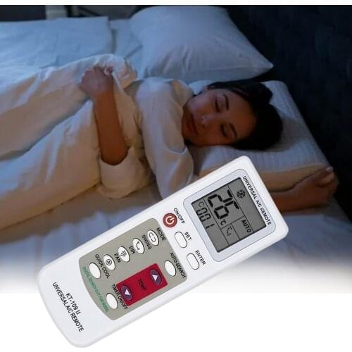 KT-109II Universal Air Conditioner A/C Remote Control LCD Display Max 12m Remote with Base