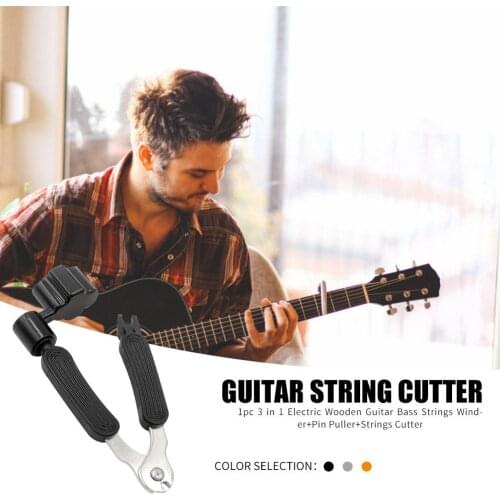 Hot Sale Guitar String Winder Easy to Carry Multi-purpose Electric Wood Guitar Winder Pin Puller String Cutter Guiter Parts