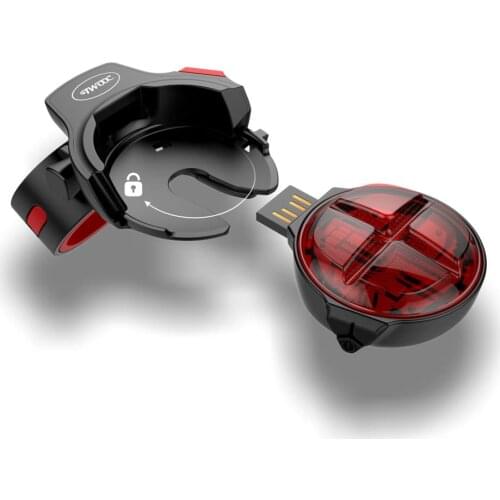 Bicycle Flashlight Bike Rear Light Auto Start/Stop Brake Sensing IPX6 Waterproof LED Charging Cycling Taillight 2019