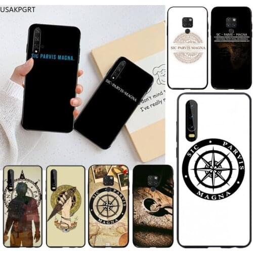 Uncharted - SIC PARVIS MAGNA Soft Phone Case Cover for Huawei P40 P30 P20 lite Pro Mate 30 20 Pro P Smart 2020 prime