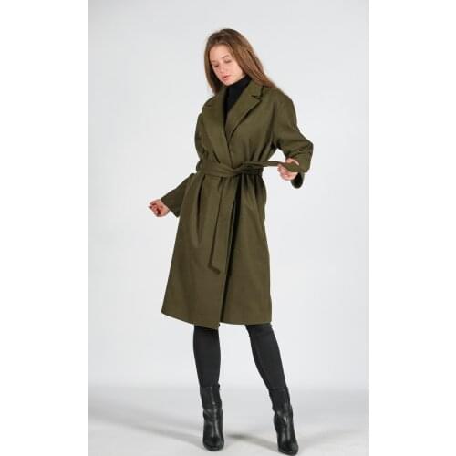 Women Winter Coats Long Coats Cashmere Wool Collar Coat Kuruvaz Autumn Winter Fashion Clothing from Turkey