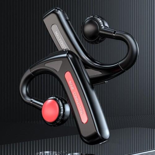 1Pc Stylish Bone Conduction Bluetooth-compatible 5.1 Headset ABS Bone Conduction Headset Comfortable to Wear for Driving