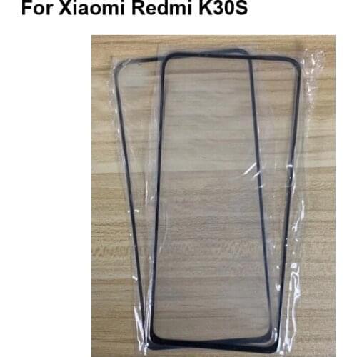2PCS For Xiaomi Redmi K30S Front Outer Glass Lens Repair Touch Screen Outer Glass without Flex cable For Xiaomi Red mi K 30S
