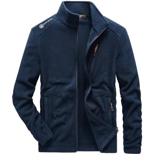 2021New Winter Fleece Jacket Parka Coat Men Casual Bomber Military Outwear Spring Thick Warm Tactical Soft Shel Army Jacket Men