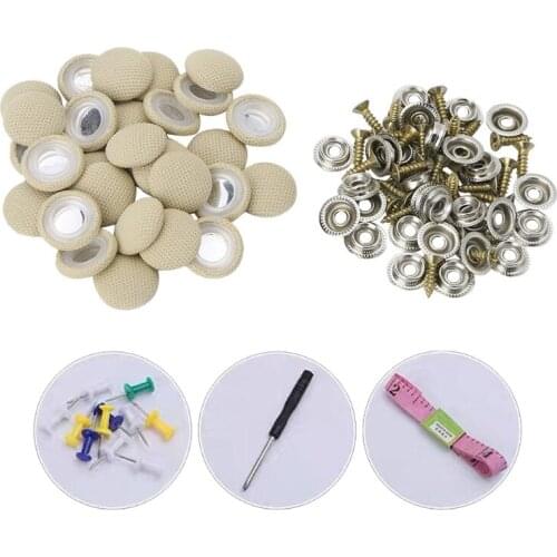 50 Pcs Car Interior Roof Buckles Headliner Ceiling Cloth Fixing Roof Snap Rivets Repair Buttons Pins Grommets
