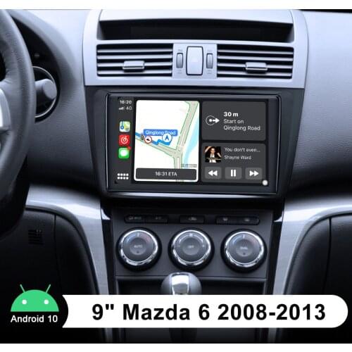 9 Inch Car Radio Player With GPS And Rear Camera Octa Core 4GB RAM 64GB ROM Android 10.0 Head Unit 4G BT For Mazda 6 2008-2013