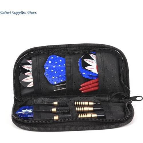 1 Set Darts Carry Case Accessories Large Capacity Wallet Pockets Holder Storing Bag Black Durable