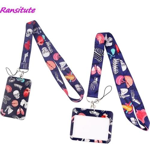 Ransitute R1540 Heart Organ Bank Credit Card Holder Bus ID Name Work Card Holder For Doctor Nurse Card Cover Business Card
