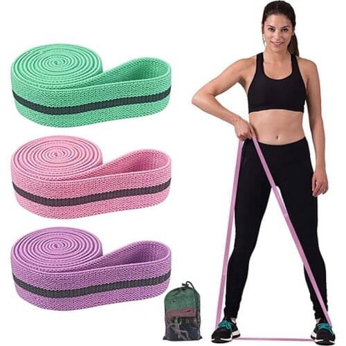 Workout Fitness Hip Loop Resistance Bands Anti-slip Squats Expander Strength Rubber Bands Yoga Gym Training Braided Elastic Band