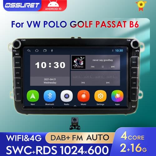 Android Car Radio Stereo Multimidia GPS Navi For VW POLO GOLF 5 6 PASSAT B6 CC SCIROCCO TOURAN TIGUAN SHARAN CADDY JETTA 8 Inch