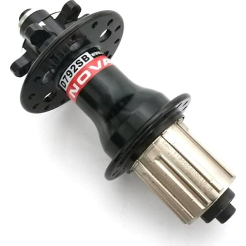Novatec D792SB MTB XC disc 6 bolt J-Bend rear hub 4 pawls STEEL HG cassette body 10s 11s 24H 28H 32H QR Thru axle 135mm 142mm