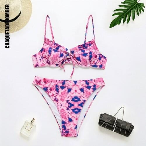Push Up Bikinis High Waist Women Swimsuit 2021 Sexy Bikini Set Female Floral Swimwear Swimming Suits For Women Bathing Suit