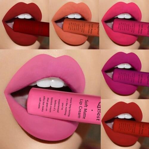 6 Colors Velet Matte Lip Gloss Waterproof Liquid Lipstick Red Velvet Lip Tint Long Lasting Full Professional Makeup Lipstick